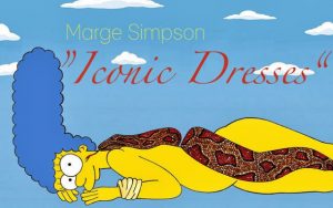 Marge Simpson presents „Iconic Dresses“